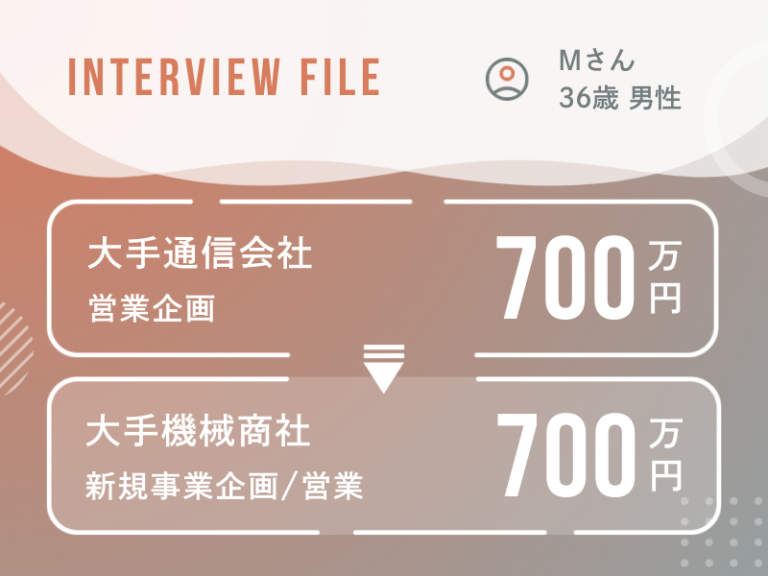 大手通信会社から大手機械商社へ。思考の外の領域へ旅立ち成長したい!